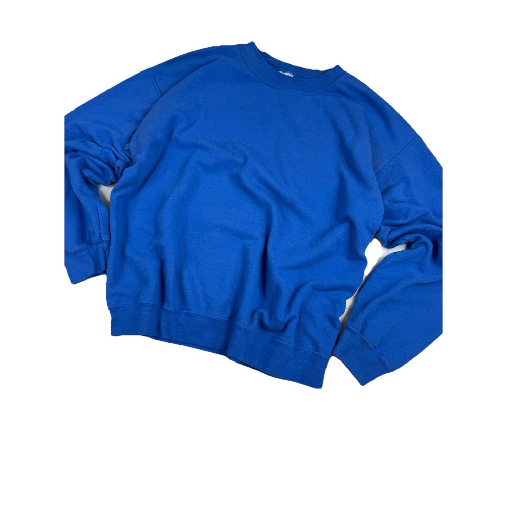 Vintage 90s Y2K Blue Gildan Heavy‎ Blend Crewneck Size M